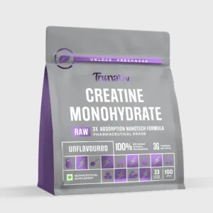 Trunativ Creatine Monohydrate – 99.9% Pure Pharma-Grade 33 Servings