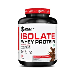 Anabolic Muscle Isolate Whey Protein – Pre-Post-Intra Workout (4.4Lbs) – High Protein Formula