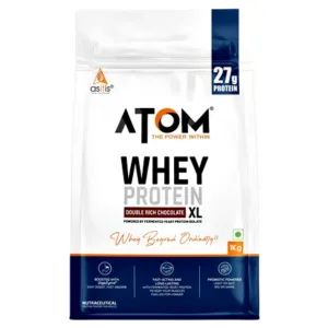 AS-IT-IS Nutrition ATOM Whey Protein XL With Enzymes (27g / 1 Kg) – High Protein Formula