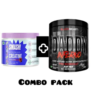 The Big Daddy Inferno Pre-Workout Black Magic + MB Smash Creatine Free Combo (50 Servings, Free Delivery)
