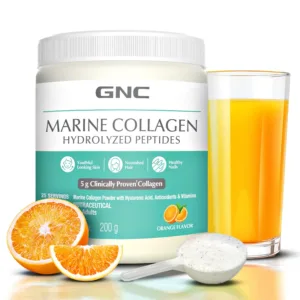 GNC Marine Collagen Hydrolyzed Peptides Powder – Skin, Hair & Joint Health Formula