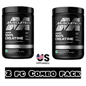 Muscletech Platinum 100% Creatine Powder 250 Gram, Combo Pack (83 Servings / 2 Pc)