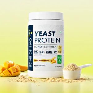 One Science Fermented Yeast Protein Powder (1kg) – 26g Bioavailable Clean Protein
